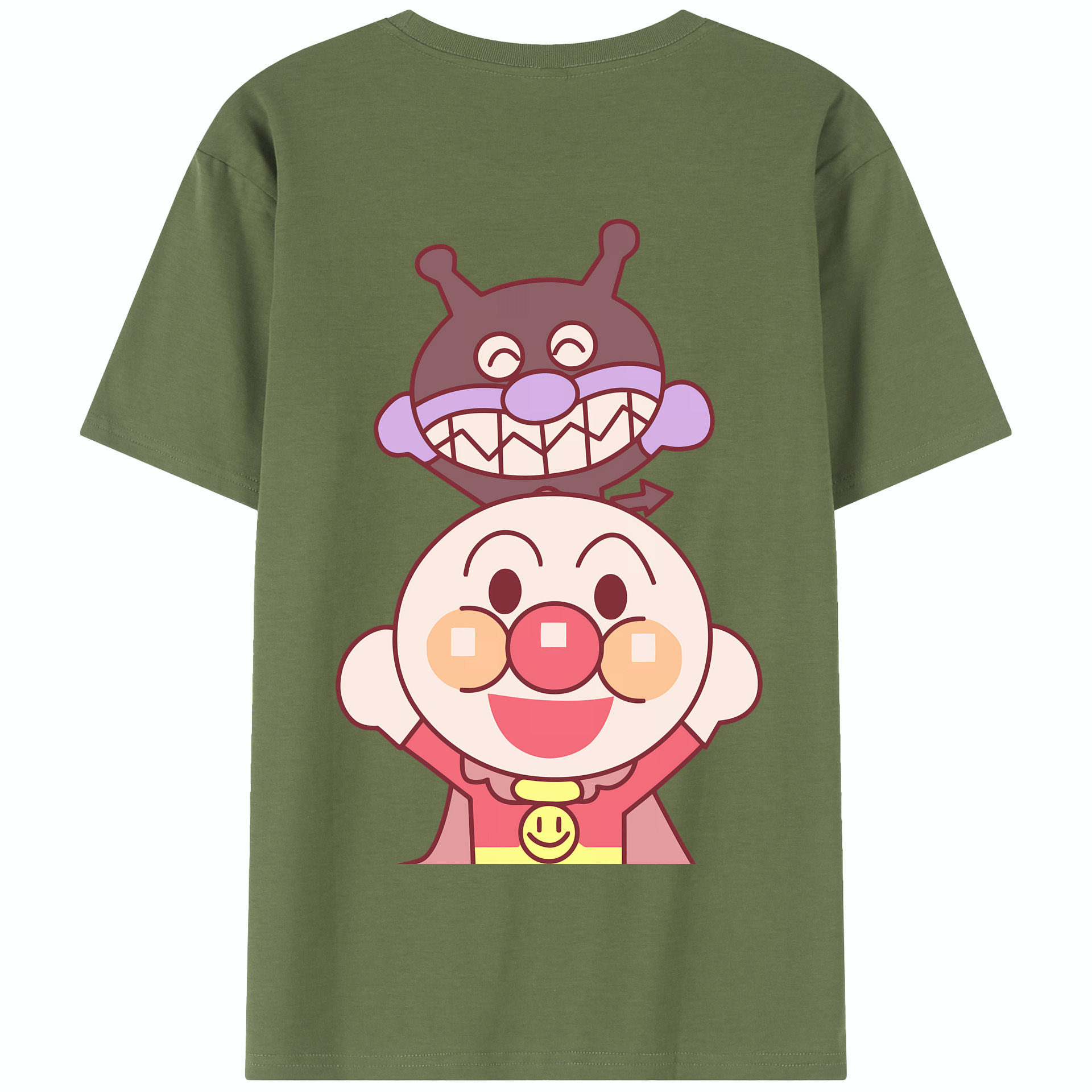 アンパンマン Anpanman 綿100％半袖Tシャツ（背面プリント）